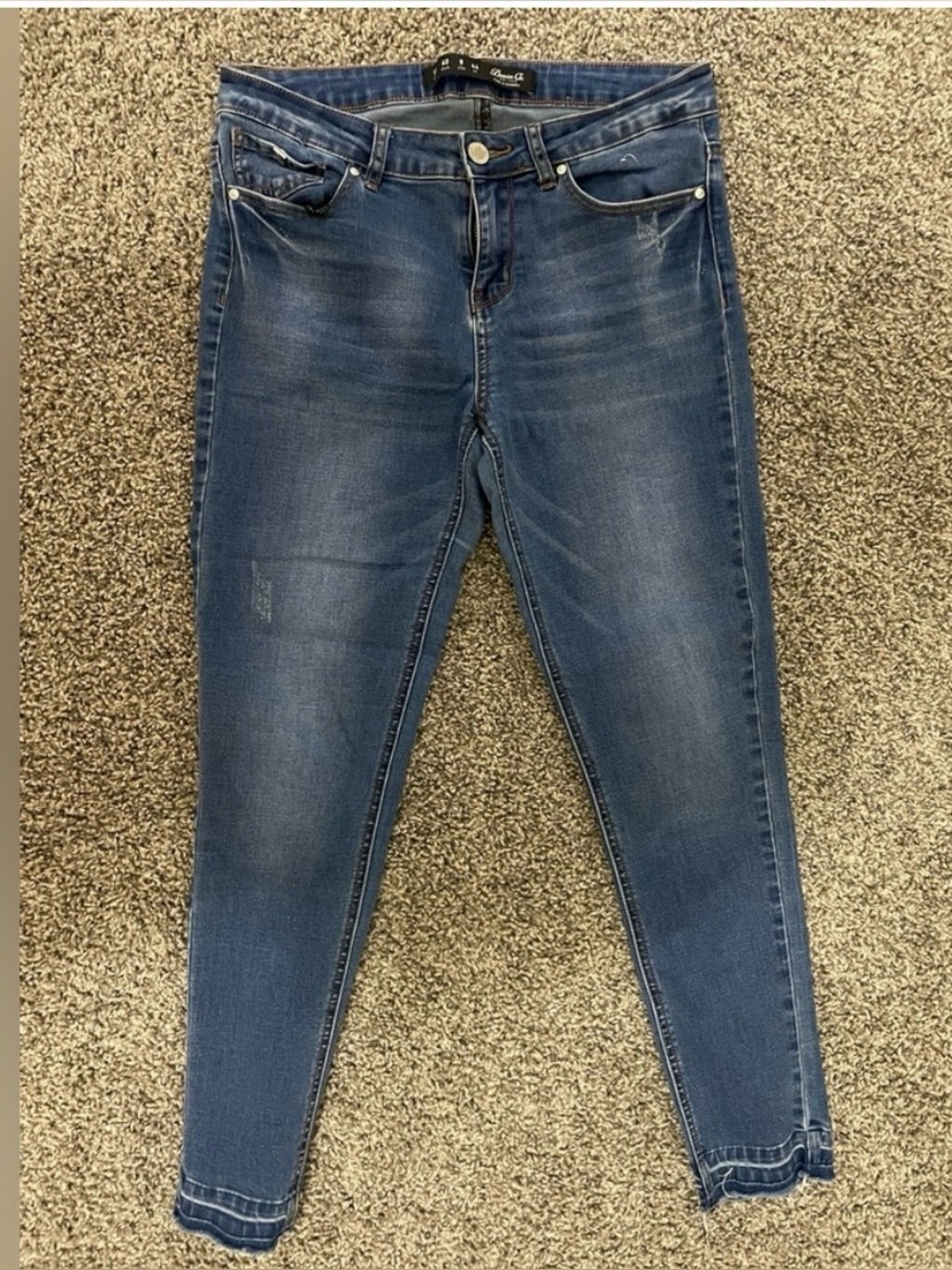 Denim&Co Women's Skinny Jeans in Blue Wash - Picture 2 of 7